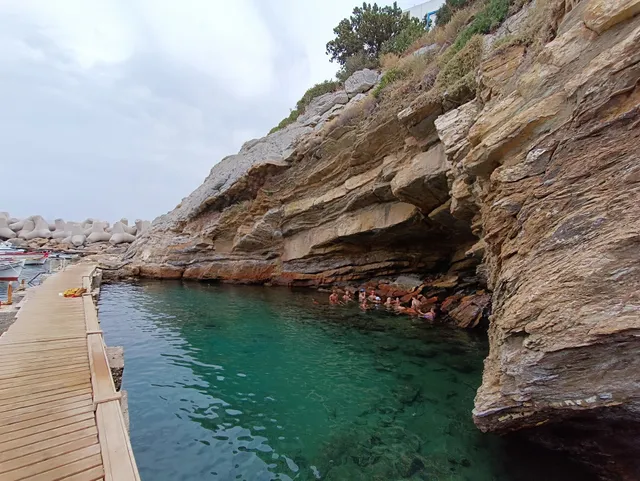 Natural thermal hot spring