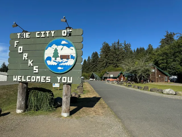 The City of Forks Welcomes You Sign