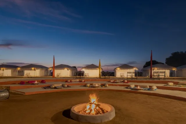 Royal Pavilion Camps- Desert Camp in Jaisalmer | Best Camp in Jaisalmer , Luxury desert night camp