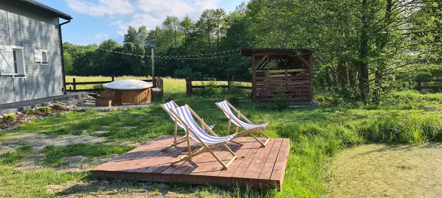 Domek w głuszy KOMPAS jakuzzi i sauna