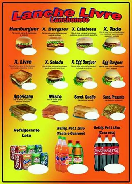 Lanchonete Lanche Livre
