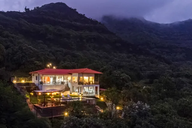 StayVista at Waterfront Villa | Premium Villa with Pool in Pune