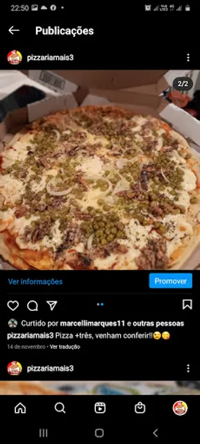 Pizzaria +Três