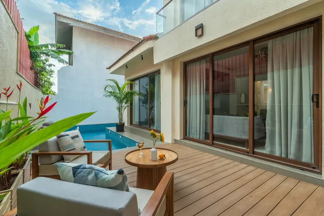 Villa Oasis-Pvt Pool,3BHK Next to Baba AuRhum Café