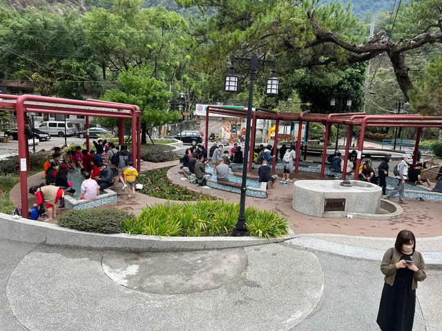 谷關溫泉廣場溫泉泡腳池