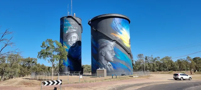 Hay Water Tower Art