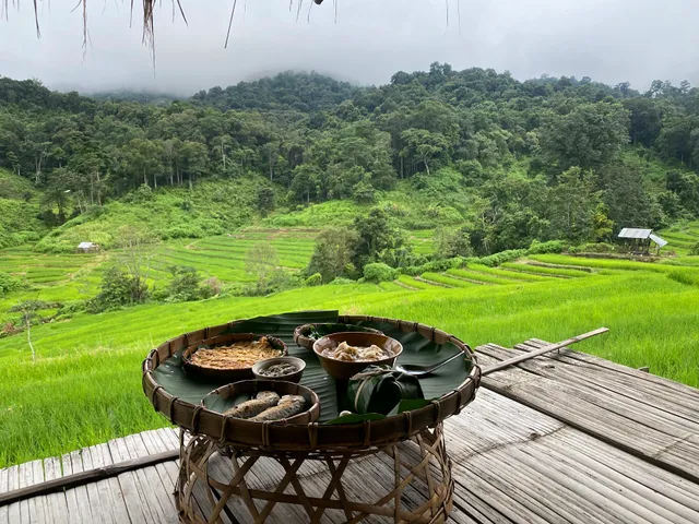 นาขั้นบันไดบ้านปางมะโอ Pang Ma O rice terraces
