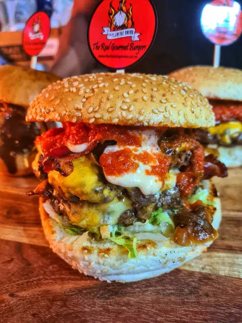 The Flaming Onion - Real Gourmet Burgers