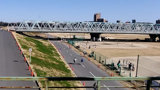 江戸川河川敷少年野球場A面