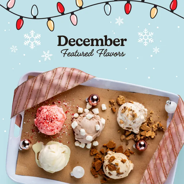 Kelly's Homemade Ice Cream Counter at Foxtail Coffee