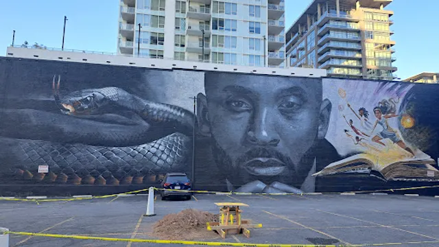Kobe's and daughter Mamba mural