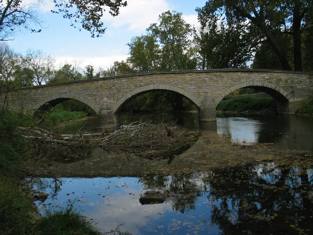 Monuments of General Ferrero's Brigade at Burnside's Bridge
