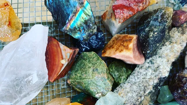 Blue Diamond Gemstone Panning