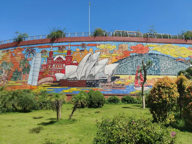 Viet Nam Heritage and World Natural Heritage ceramic mural