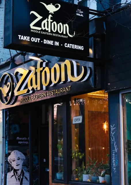 Zafoon Middle Eastern Restaurant.