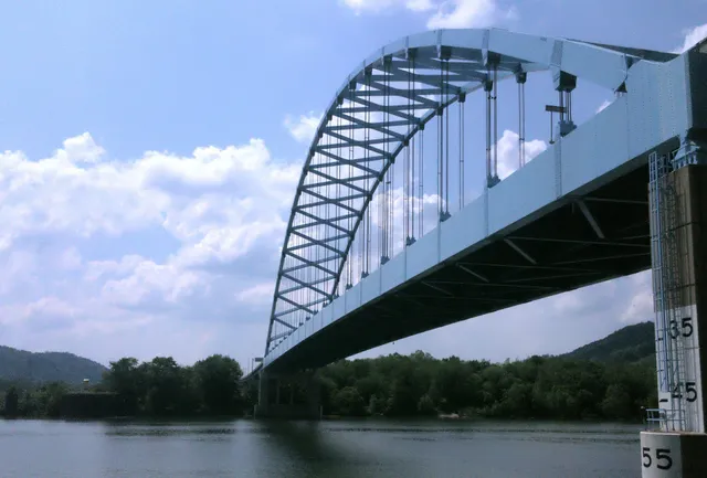 Moundsville Blue Bowstring Bridge