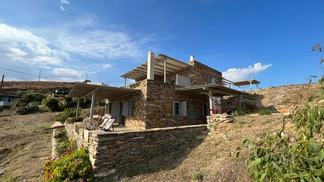 The traditional stone villa