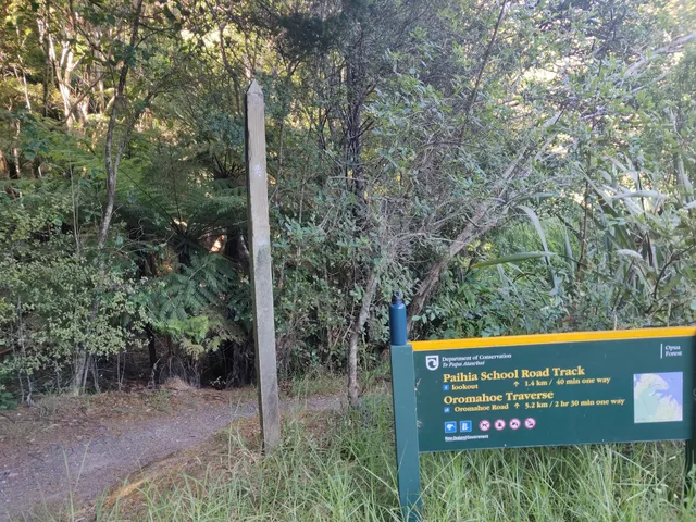 Opua Forest Paihia Lookout Track Entrance