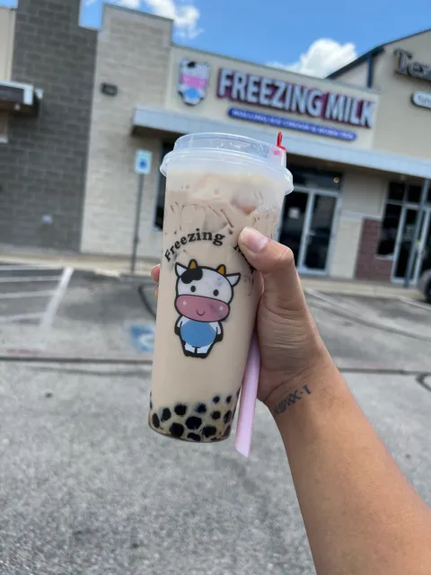 Freezing Milk Rolling Ice Cream & Boba Tea