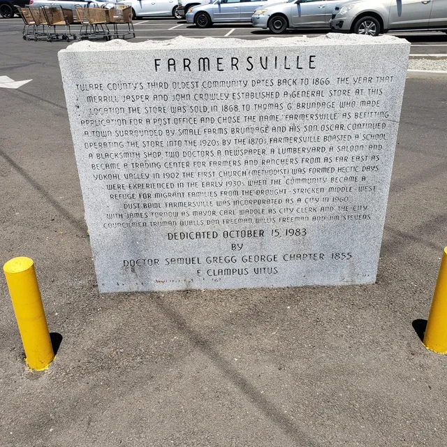 Farmersville, CA Historical Placard