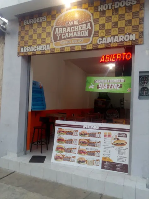 Las de Arrachera y Camarón burger deluxe