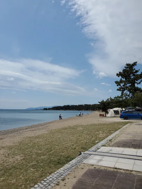 マキノサニービーチ 湖のテラス