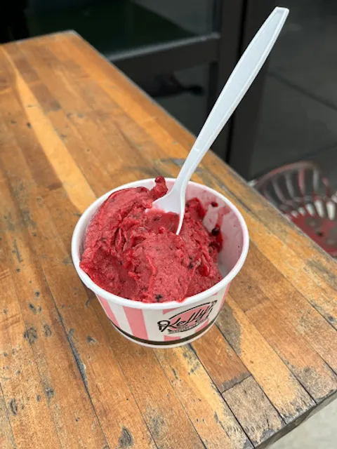 Kelly's Homemade Ice Cream Counter inside Foxtail Coffee