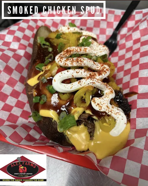 Alex Farms Hickory Smoked Chicken Salad and BBQ Olive Branch