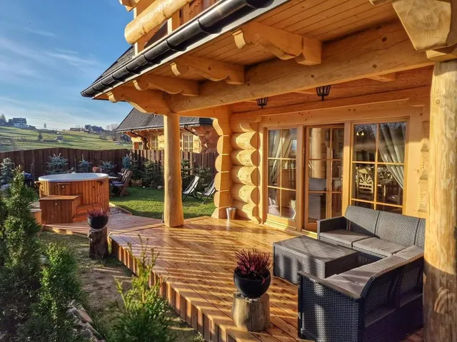 Siumno Chatka , domki z ruską balią