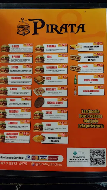 Piratas Lanches e salgados