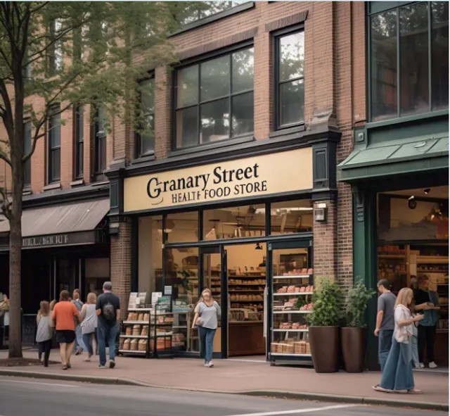 Granary Street Health Food Store.