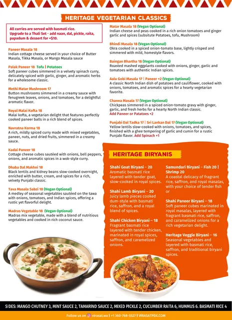 Virasat indian cuisine