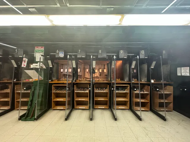 Western frontier village shooting range