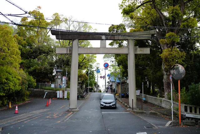 Torii Gate, Shinto Shrine Arch of Hiraoka Jinja