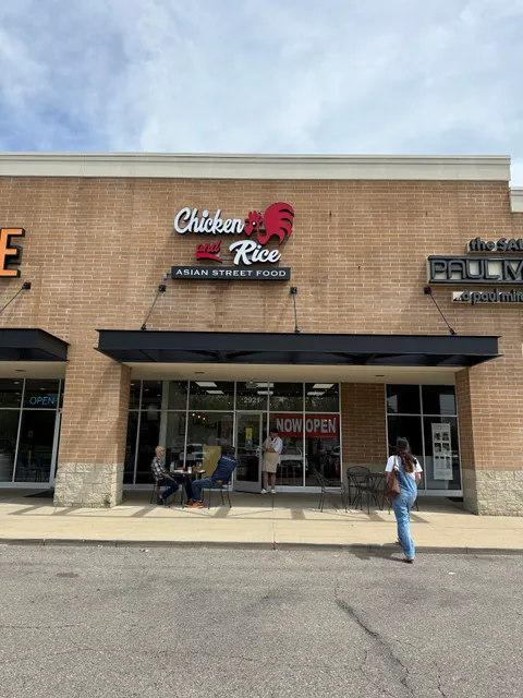 Chicken and Rice Asian Street Food