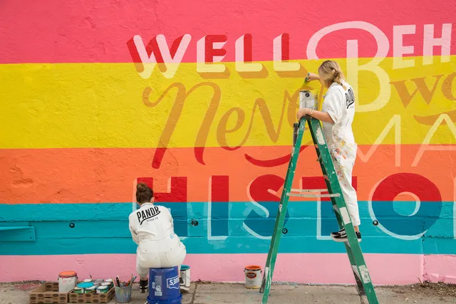 Well Behaved Women Never Make History Mural