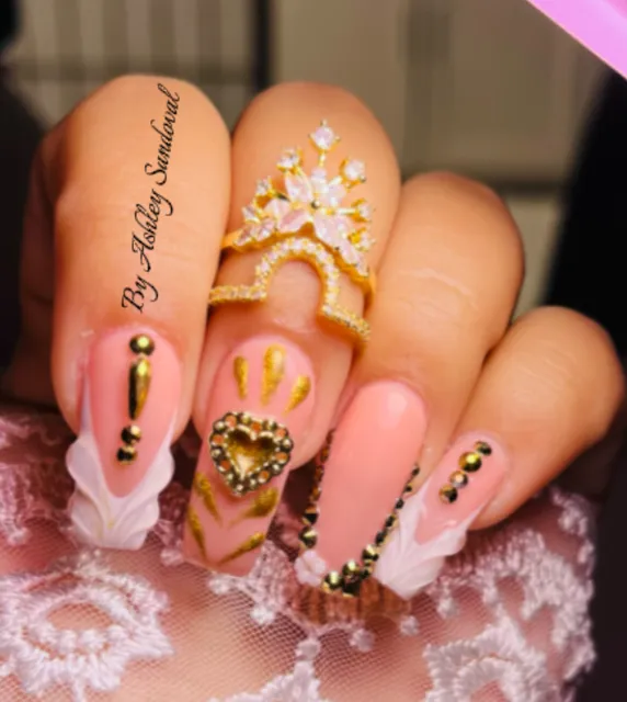Pink Luxurious Nails