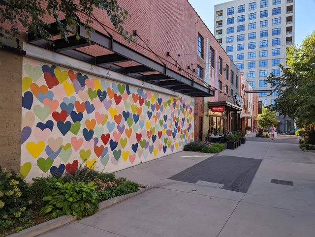 The Confetti Hearts Wall
