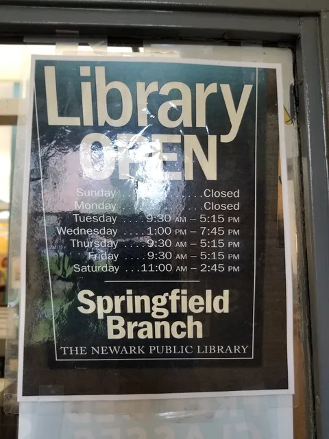 Newark Public Library - Springfield Branch