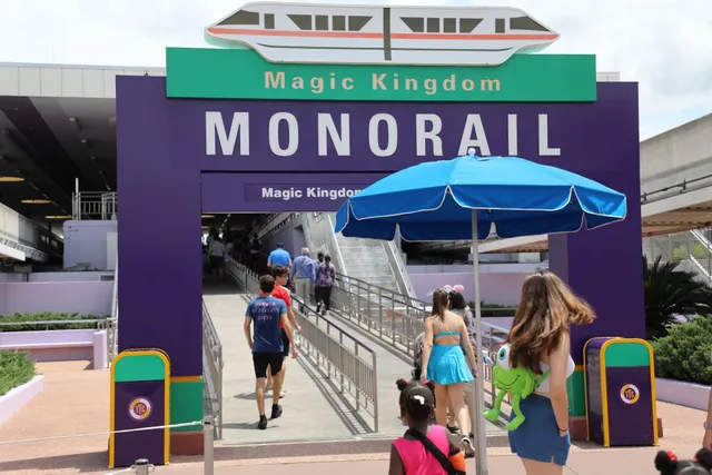Monorail Station - Magic Kingdom
