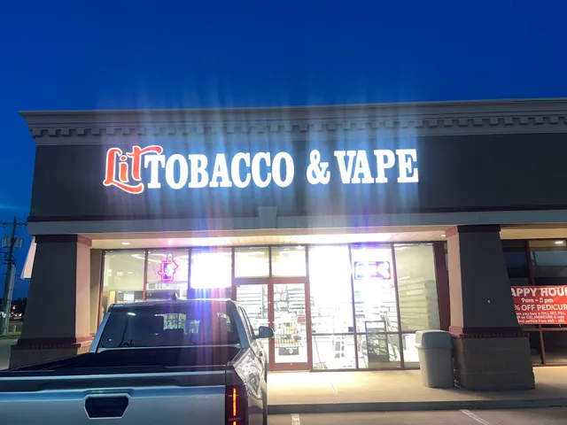 Lit tobacco and vape