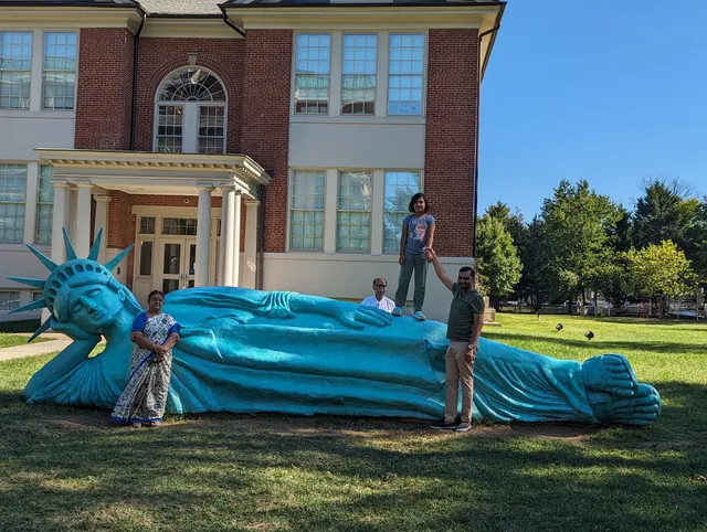 Reclining Liberty Sculpture