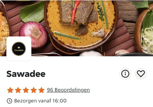 Delivery Restaurant Sawadee