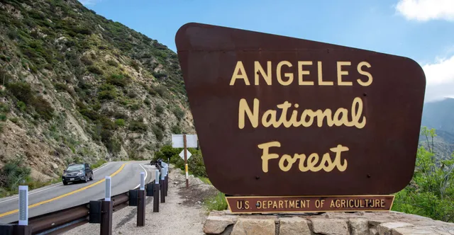 Angeles National Forest Sign