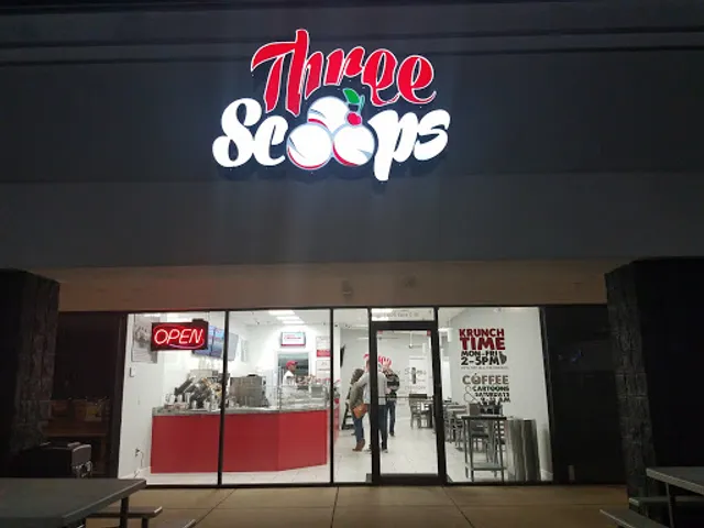 Three Scoops Premium Ice Cream