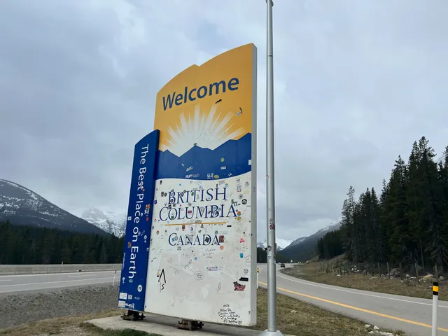 Welcome To British Columbia Sign