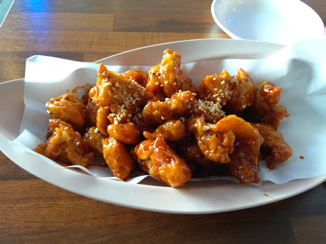 속초 장터 본 닭강정