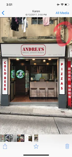 Andrea's Bagel Crust Pizza