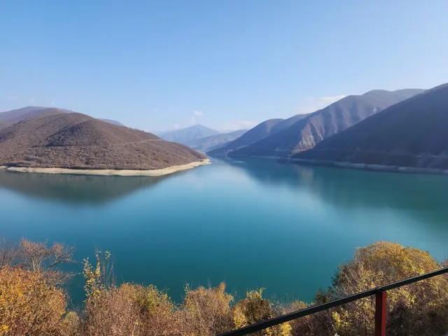 Panorama of Zhinvali Reservoir