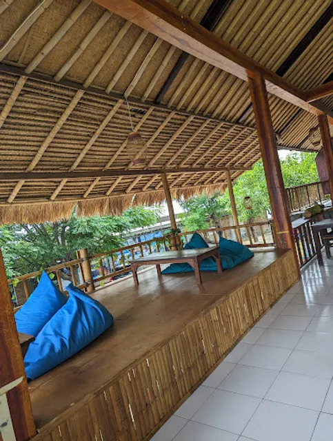 Tropical sunset cafe